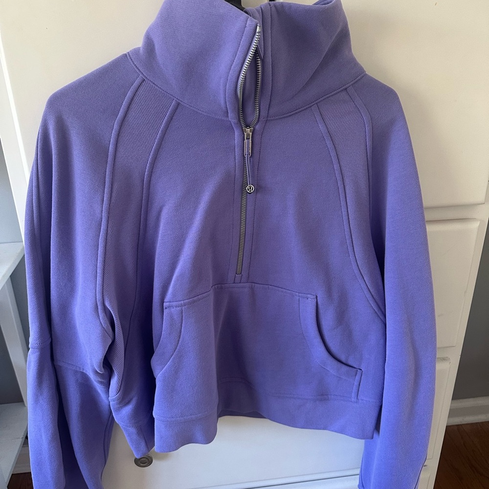 Purple Women's Lululemon Half-Zip Scuba